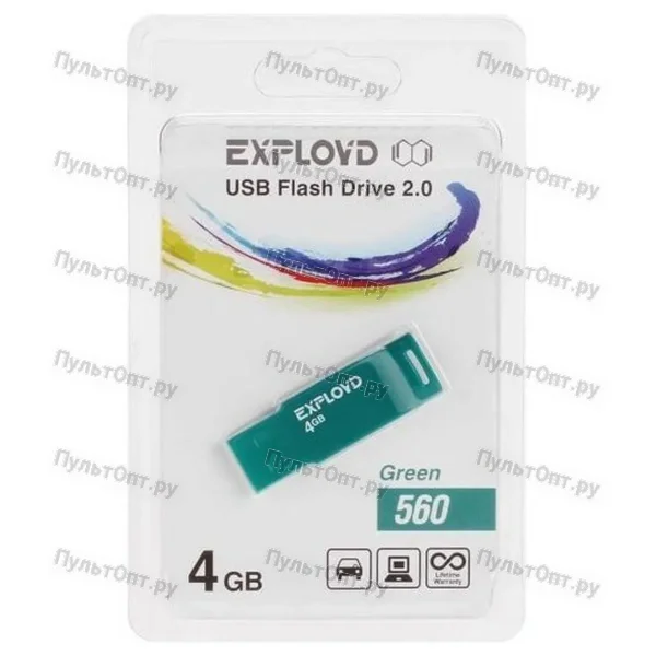 USB 4GB Exployd 560 зелёный