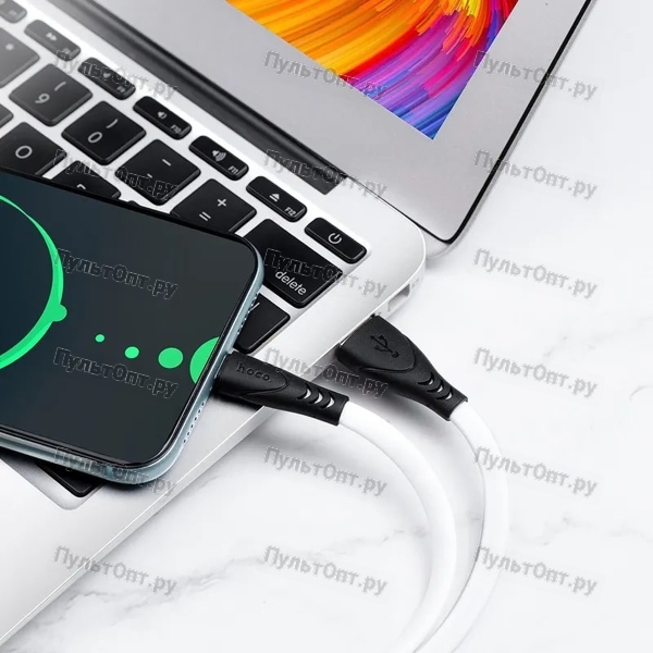 Кабель USB - Type-C Hoco X42 Soft Silicone (белый)