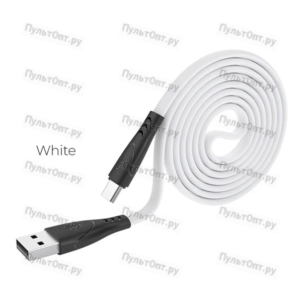 Кабель USB - Type-C Hoco X42 Soft Silicone (белый)