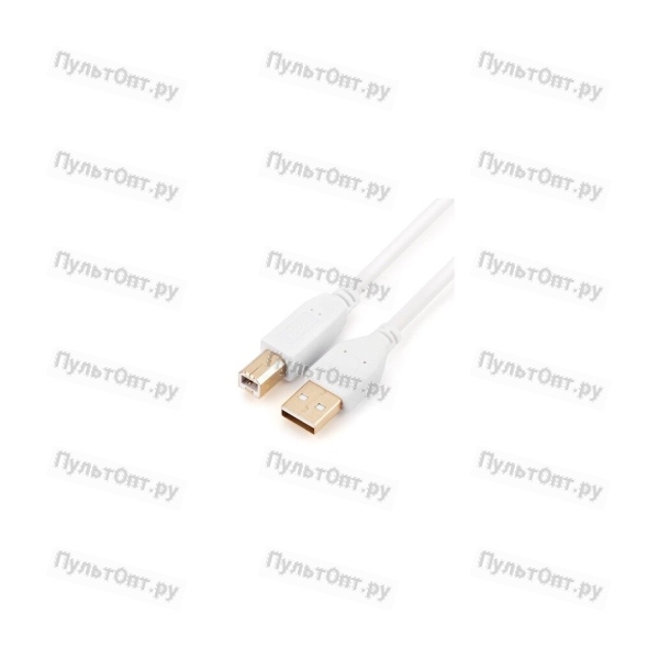 Кабель GoPower USB A (m)-USB B (m) 1.8м ПВХ белый Premium Zip-Lock c подвесом (1/200)