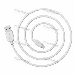 Кабель USB - micro USB Borofone BX14, 2 м, круглый, 2.4A, силикон (белый)