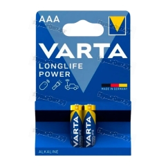 Батарейка Varta LONGLIFE POWER (HIGH ENERGY) LR03 AAA BL2 Alkaline 1.5V (4903) (2/20/100)