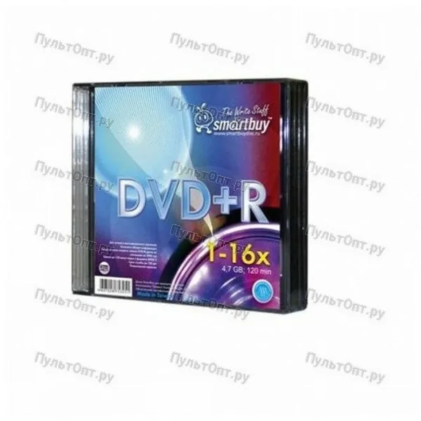 Диск Smartbuy DVD+R 4,7GB 16x SL-5 (200)