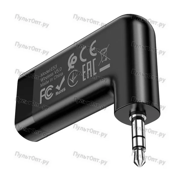 Аудио-ресивер Hoco E53 Dawn sound in-car AUX wireless receiver (черный)