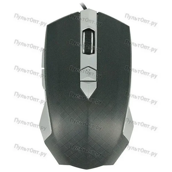 Мышь CBR CM-345, черная/серебро, USB