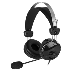 Наушники с микрофоном A4TECH HU-7P черный 2м USB (1/20)