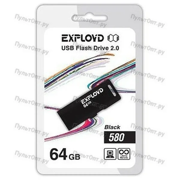 USB 64GB Exployd 580 чёрный