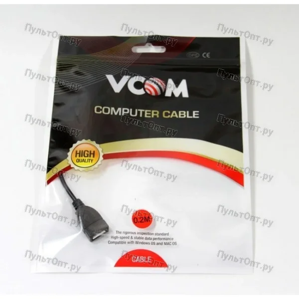 Кабель-переходник VCOM OTG MicroUSB USB-Af CU280 (1/200)