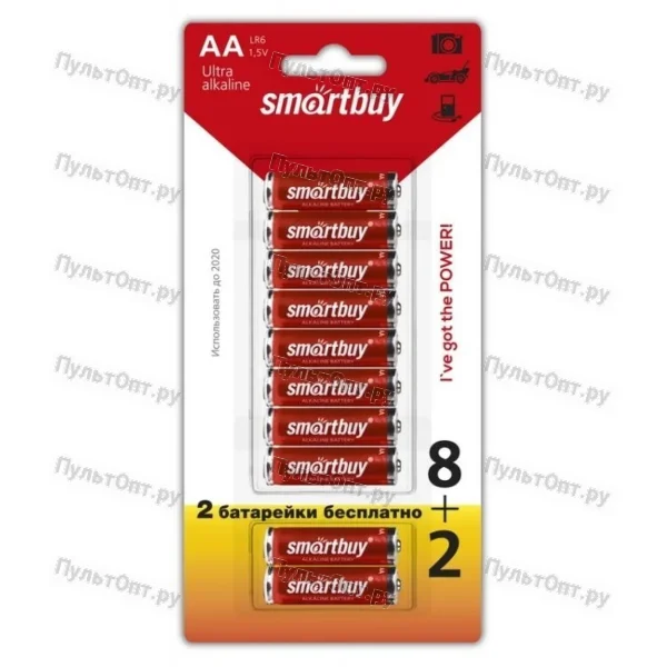 Эл. пит. AA alkaline BL10 Smartbuy ONE (10/300)