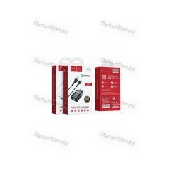 Сетевое З/У Hoco C12Q 1USB 3.0A QC3.0 с кабелем Type-C черный (1/10/100)