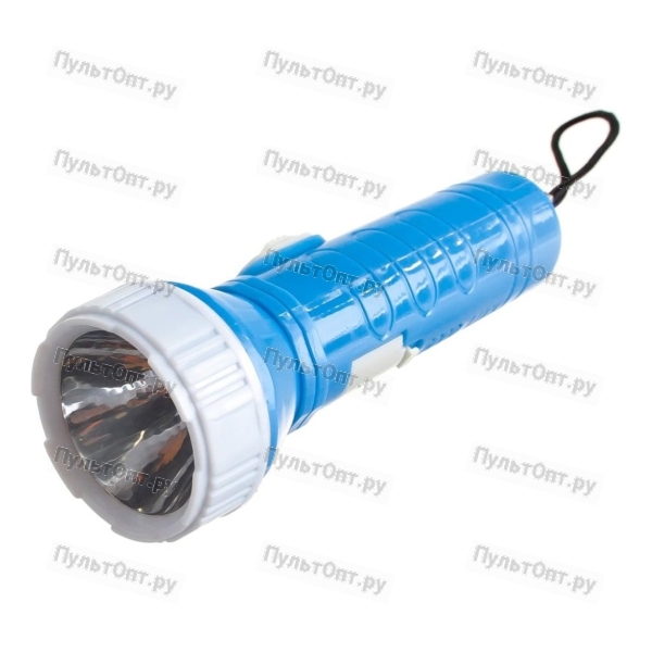 Фонарь универсальный Ultraflash 828-TH 0.4W 1LED от батареек IP44 голубой (1/24)
