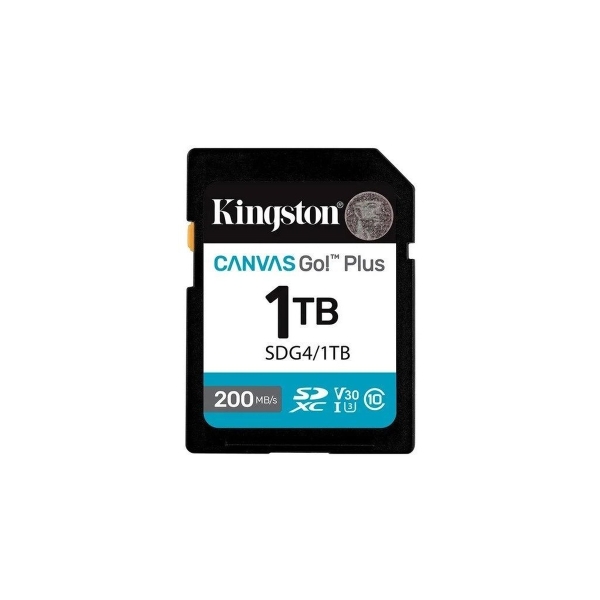 SDXC 1TB Kingston Class 10 UHS-I U3 V30 Canvas Go Plus G4 200R V30