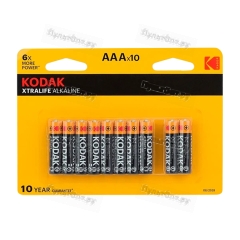 Батарейка Kodak XTRALIFE LR03 AAA BL8+2 Alkaline 1.5V (10/120/480/38400)