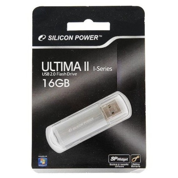 USB 16GB Silicon Power Ultima II серебро