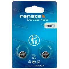 Батарейка Renata CR1216 BL2 Lithium 3V (2/20/200)