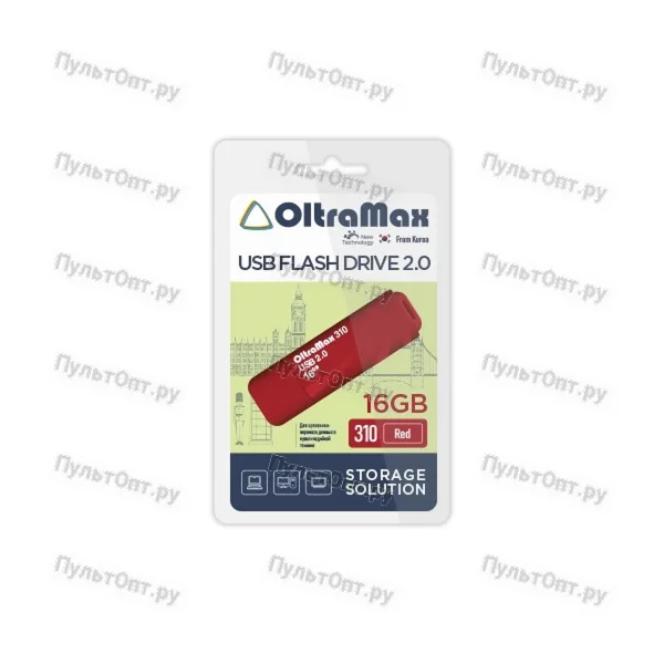 USB 16GB OltraMax 310 красный