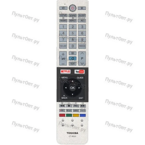 Пульт Toshiba CT-8522 (Netflix, YouTube) (оригинальный)