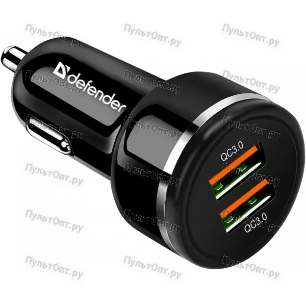 Автомобильное ЗУ Defender UCA-80 2xUSB QC3.0, 36W (1/50)