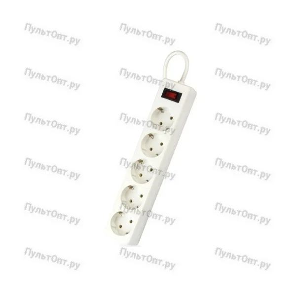 Сетевой фильтр 3м 5гн+2USB бз Smartbuy 10A белый (1/45)