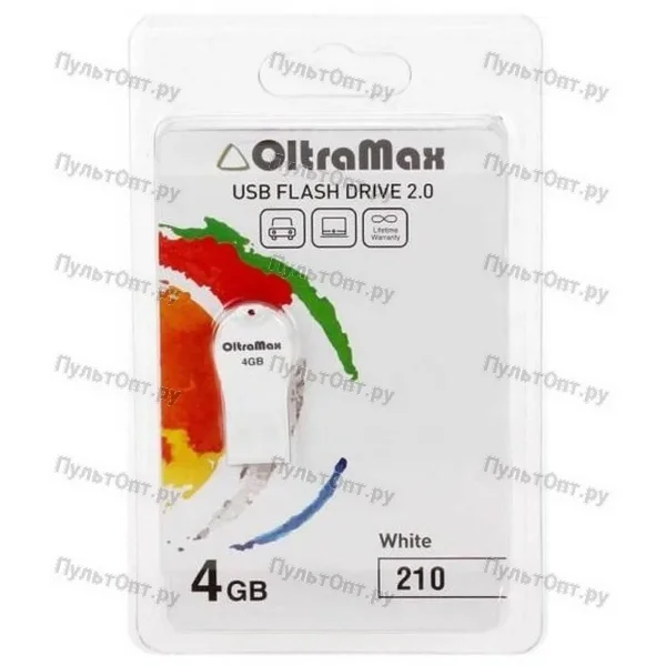 USB 4GB OltraMax 210 белый