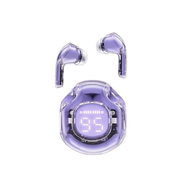Наушники внутриканальные ACEFAST T8 Crystal, пластик, bluetooth 5.3, микрофон, IPX4, цвет: фиолетовы