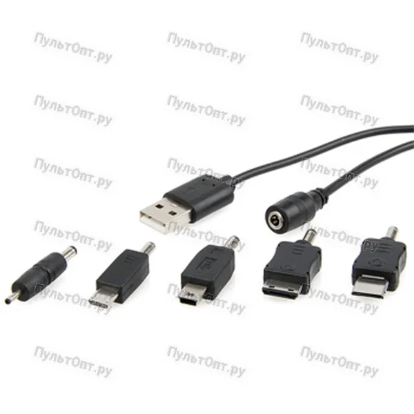 Шнур питания Energenie USB 5 штекеров для мобильных телефонов (200)