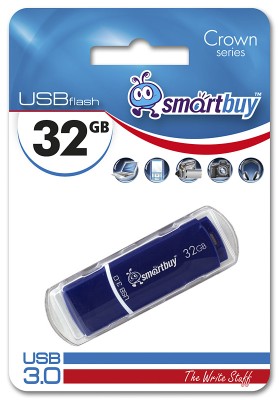 USB 3.0 32GB Smart Buy Crown синий