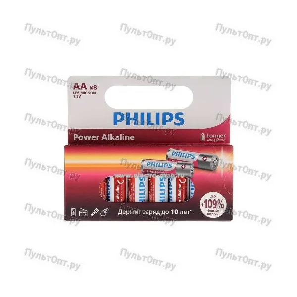 Эл. пит. Philips Power LR6P8W/51 8BL (8/160/19200)
