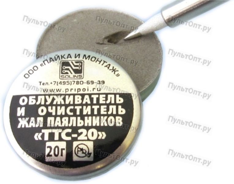 Очиститель Solins TTC-20 для паяльных жал 20г