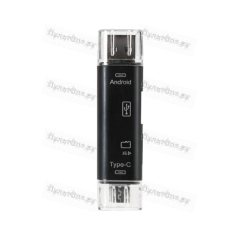 Картридер Smartbuy 801 USB2.0 SD/microSD USB (m)/Type-C