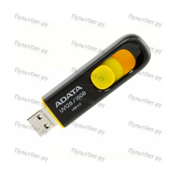 USB 3.0 16GB A-Data UV128 чёрный/жёлтый