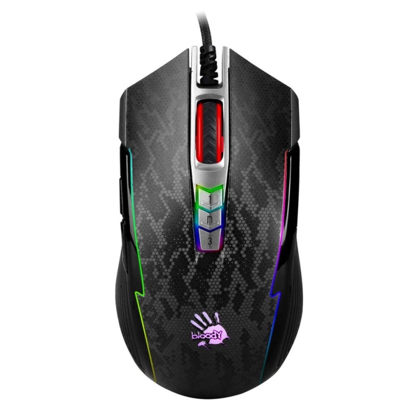 Мышь A4 Bloody P93s Snake рисунок оптическая (8000dpi) USB (8but)