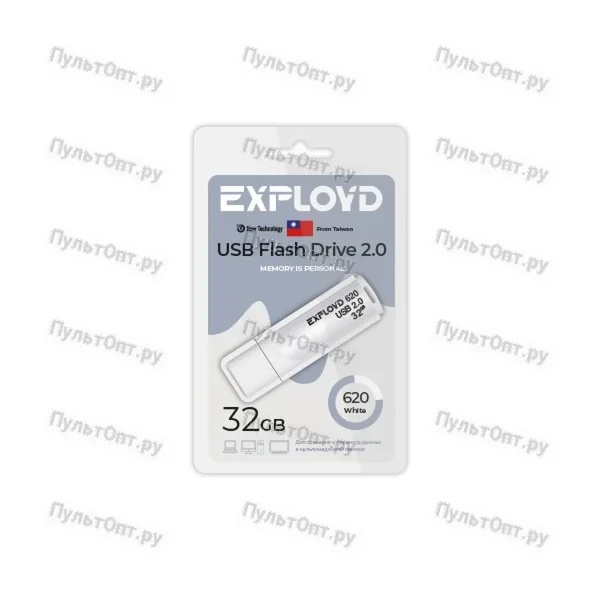 USB 32GB Exployd 620 белый