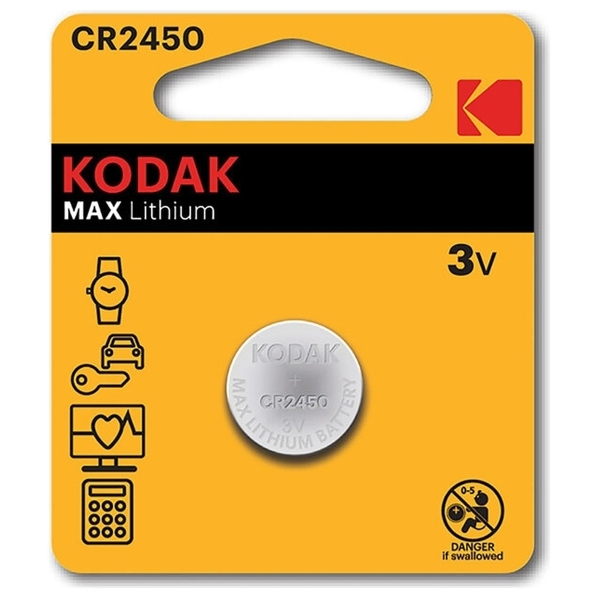 Эл. пит. CR2450 BL1 Kodak Max (1/60)