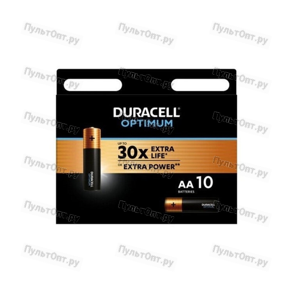Батарейка Duracell Optimum LR6 AA BL10 Alkaline 1.5V BE (10/80)