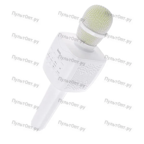 Микрофон-динамик Hoco BK5 Cantando karaoke microphone (белый)