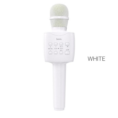 Микрофон-динамик Hoco BK5 Cantando karaoke microphone (белый)