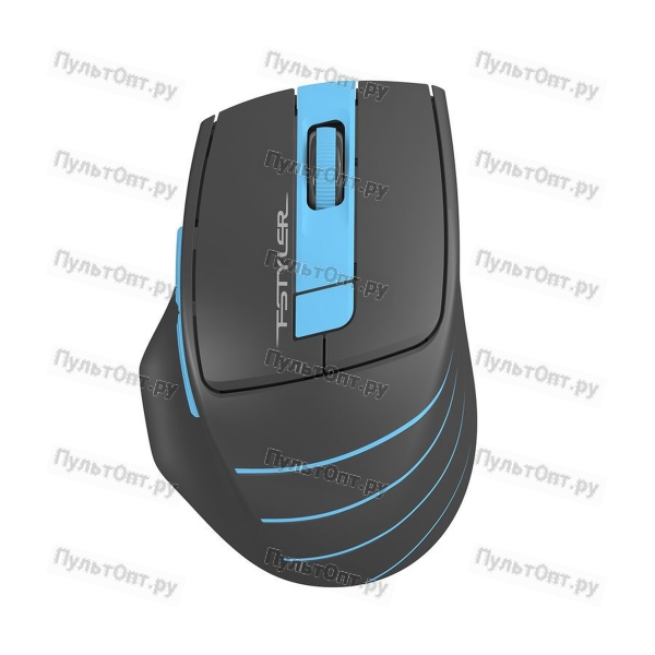 Мышь A4TECH Fstyler FG30 серый/синий оптическая (2000dpi) беспроводная USB (5but)