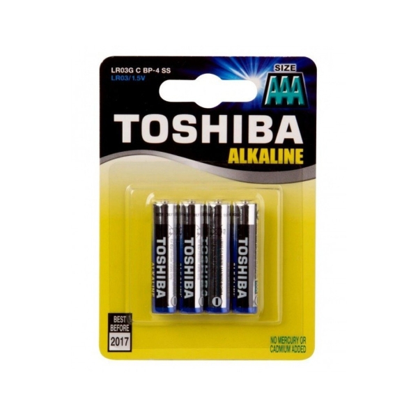 Элемент питания Toshiba LR03 4BL 4/card (4/48/192)