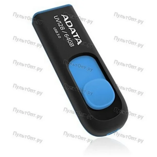 USB 3.0 64GB A-Data UV128 чёрный/желтый