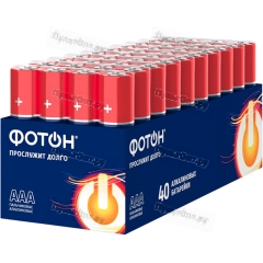 Батарейка Фотон LR03 AAA BOX40 Alkaline 1.5V (40/160/960)
