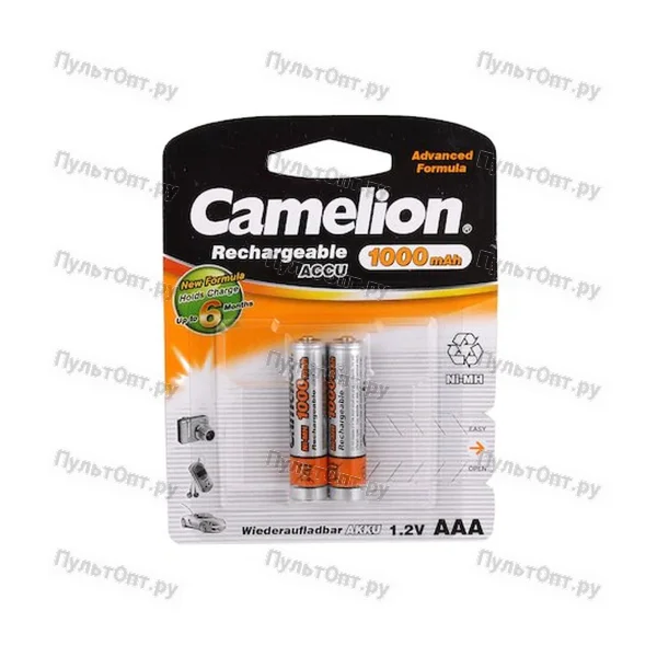 Аккумулятор AAA NI-MH BL2 Camelion 1000 mAh (24)