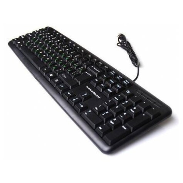 Клавиатура Nakatomi Navigator KN-02U, черная, USB