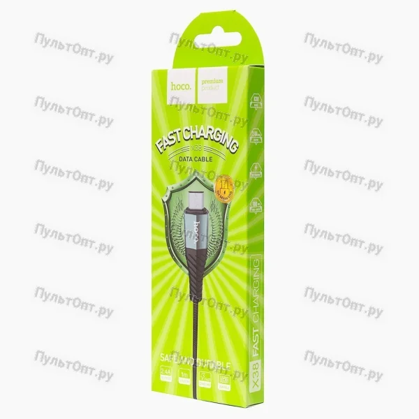 Кабель USB - micro USB Hoco X38 Cool (черный)