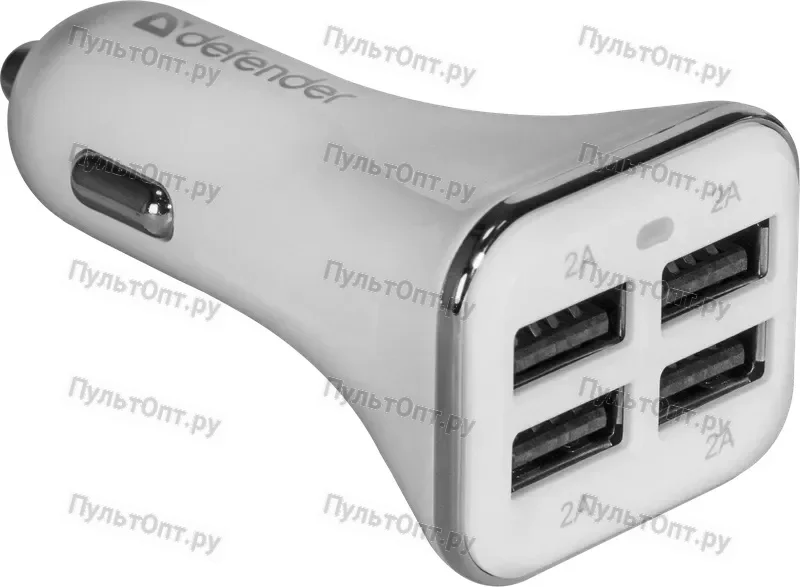 Автомобильное ЗУ Defender UCA-05, 4xUSB, 5V/8A (1/100)