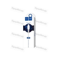 Кабель USB - 8 pin Hoco X20, 1.0м, круглый, 2.1A, силикон, белый (1/30/300)
