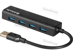 USB-Хаб Defender Quadro Express 4USB USB3.0 черный (1/100)