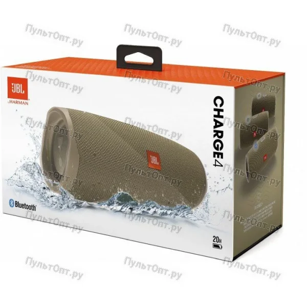 Беспроводная колонка JBL Charge 4 светло-коричневая