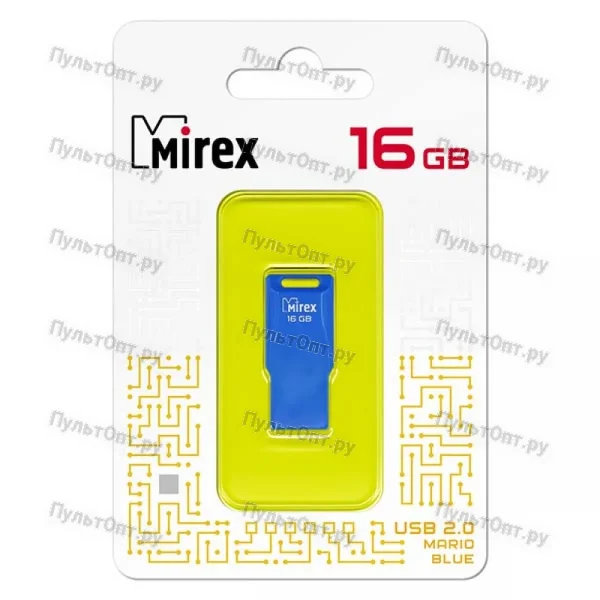 USB 16GB Mirex MARIO синий (ecopack)