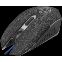 Мышь Defender Shock GM-110L, USB, проводная, игровая, 6 кнопок, длина кабеля 1,5 м.